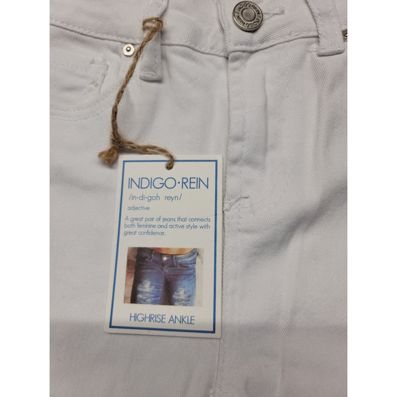 Indigo Rein white ankel jeans sz 3 - Picture 3 of 5